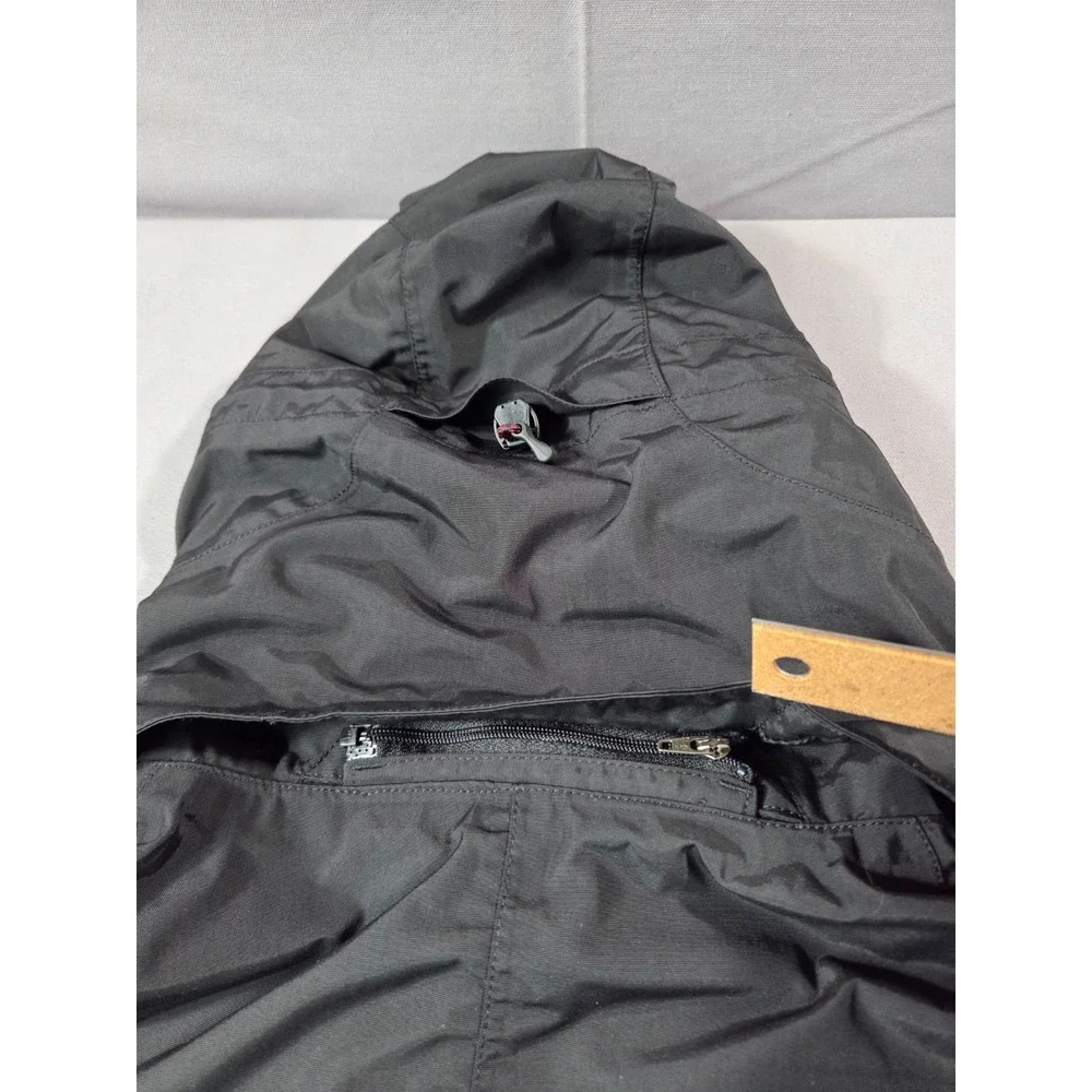 The North Face Jacket Mens Small Gray Black Hyvent Ski Snow Waterproof Hooded